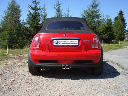 Mini Cooper S Cabrio - Fox Performance Auspuff Mittig