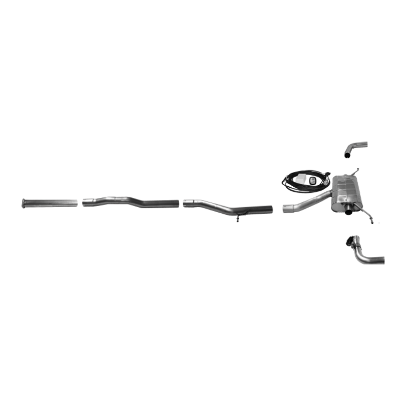 Volvo V60 R-Design - Bastuck Duplex Auspuff Anlage Ø 70MM (Gps)