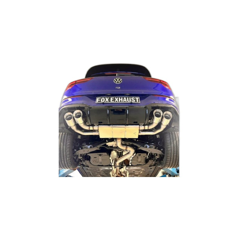 VW Golf 8 R - Fox Duplex Performance Auspuff Anlage ab OPF Ø 76mm