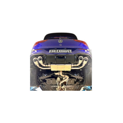 VW Golf 8 R - Fox Duplex Performance Auspuff Anlage ab OPF Ø 76mm