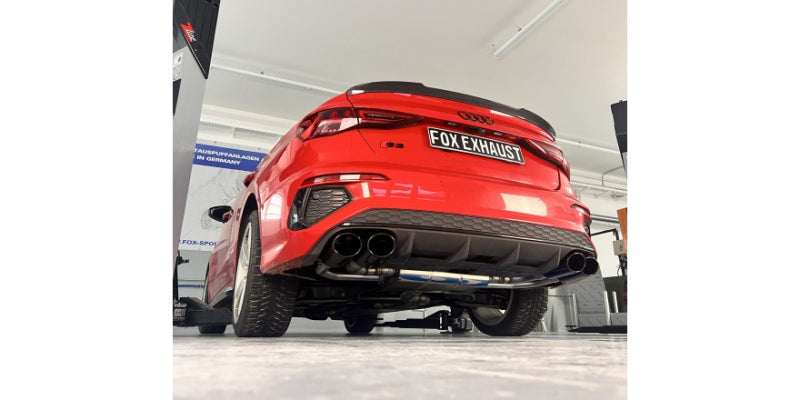 Audi S3 Limousine - Fox Duplex Performance Auspuff Anlage ab OPF Ø 76mm