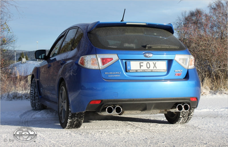 Subaru Impreza Wrx 4x4 - Fox Duplex Performance Auspuff Quer