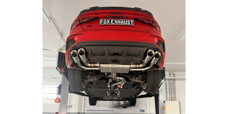 Audi S3 Limousine - Fox Duplex Performance Auspuff Anlage ab OPF Ø 76mm