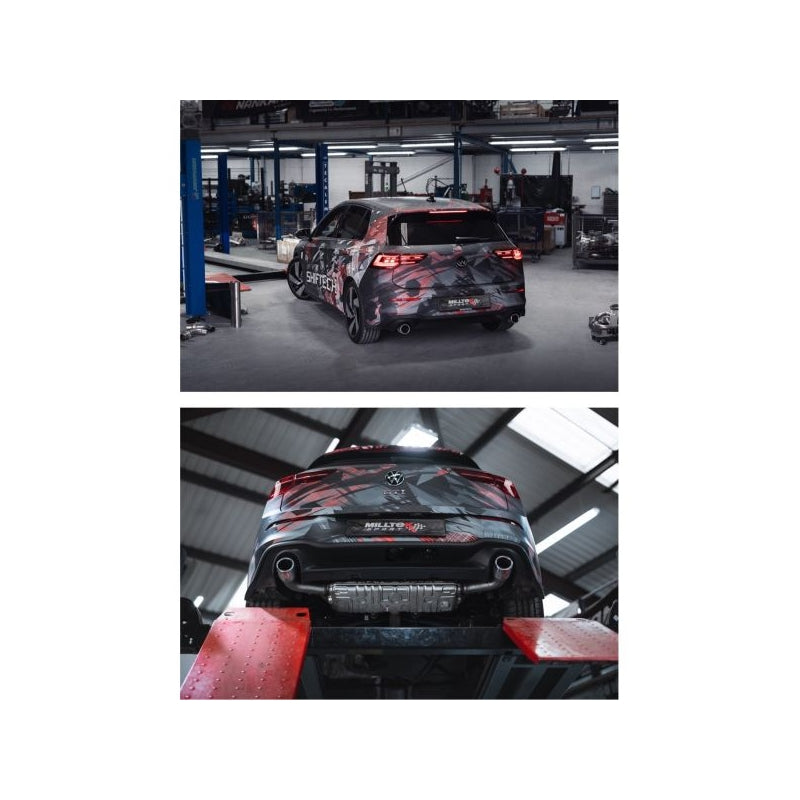VW Golf 8 GTI - Duplex Performance Auspuff Anlage ab OPF Ø 80mm