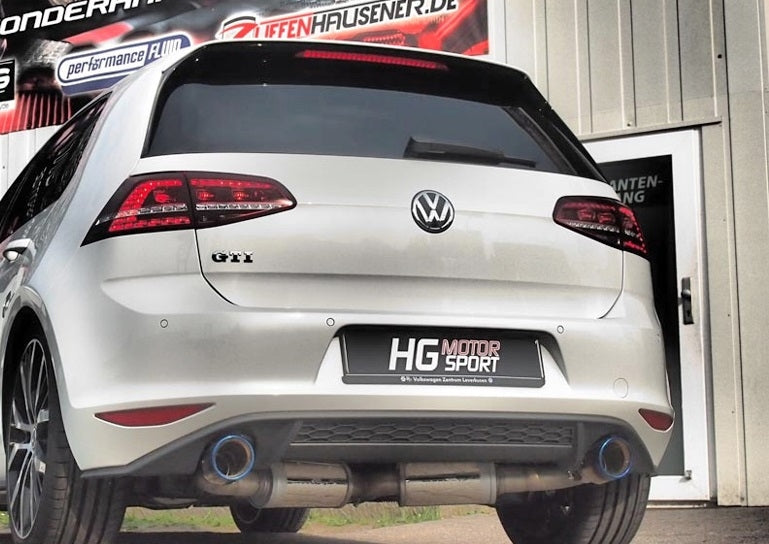 VW Golf 7 GTI - Bull-X Duplex Performance Auspuff Anlage ab Kat
