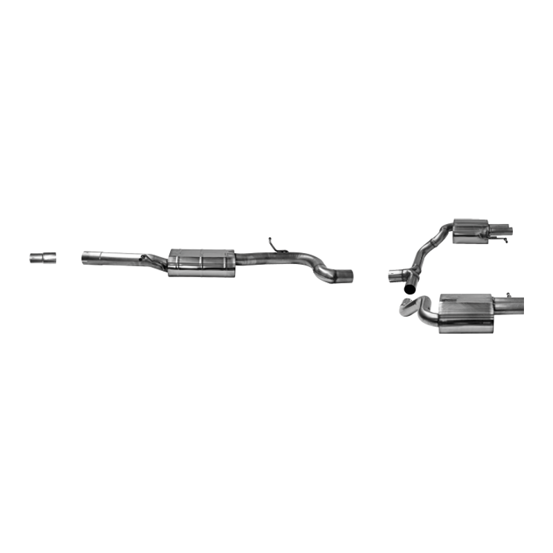 VW Passat - Bastuck Duplex Performance Auspuff Anlage ab Katalysator - Bild 1