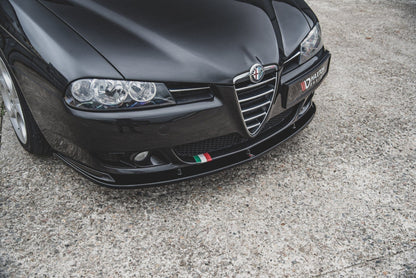 ALFA ROMEO 156 Facelift Frontspoiler Schwarz Glanz Maxton Design 