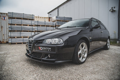 ALFA ROMEO 156 Facelift Frontspoiler Schwarz Glanz Maxton Design 