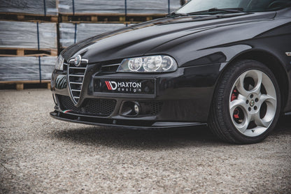 ALFA ROMEO 156 Facelift Frontspoiler Schwarz Glanz Maxton Design 