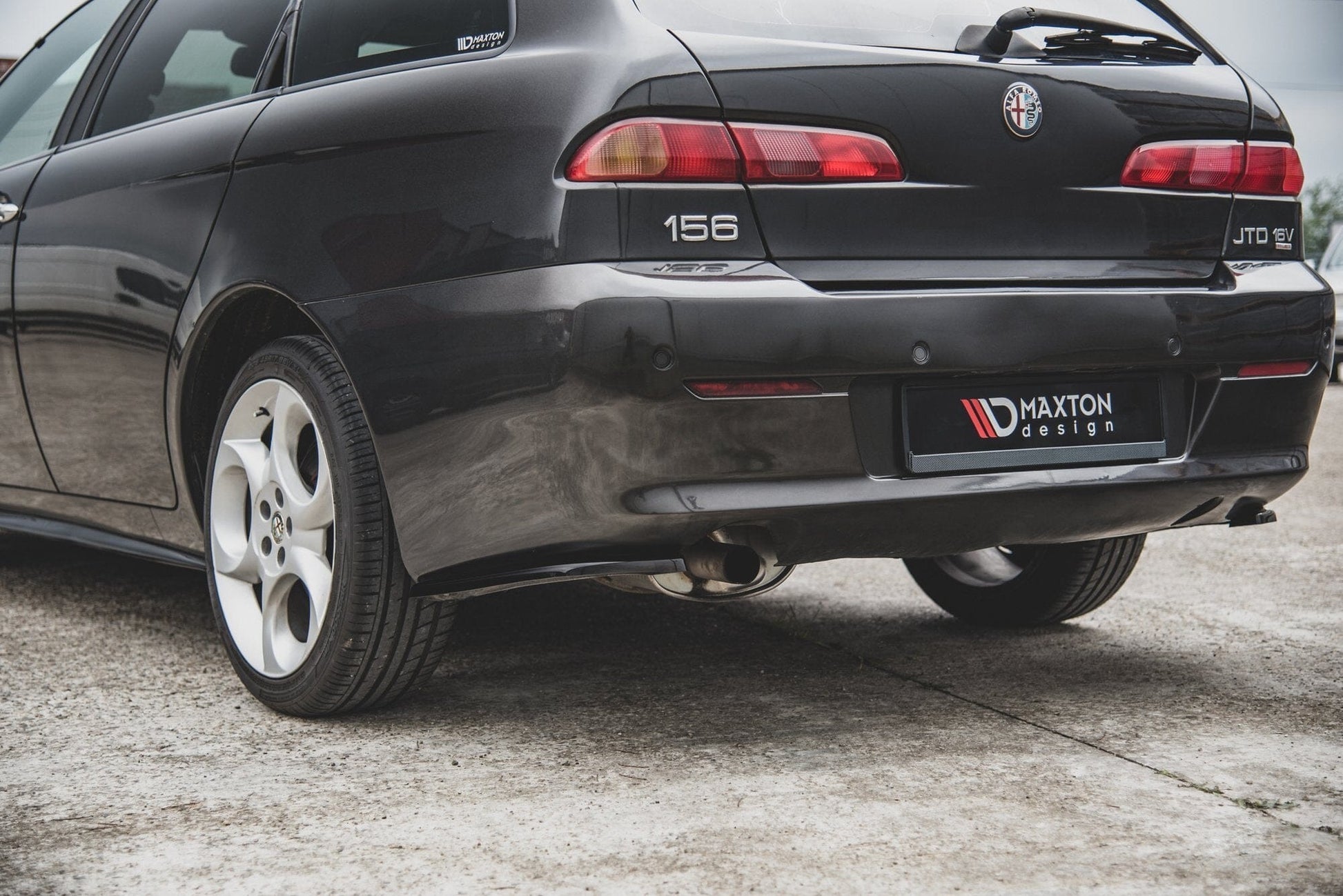 ALFA ROMEO 156 Facelift Heck Seiten Flaps Maxton Design 