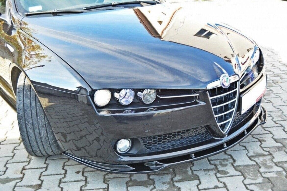 ALFA ROMEO 159 Frontspoiler V.1 Schwarz Glanz Maxton Design 