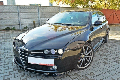 ALFA ROMEO 159 Frontspoiler V.1 Schwarz Glanz Maxton Design 