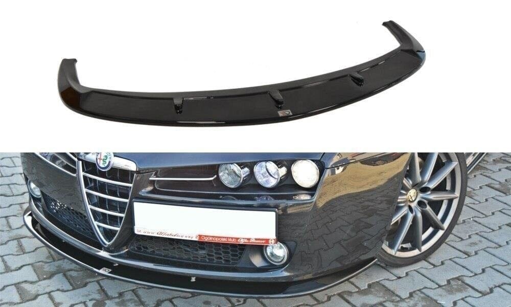 ALFA ROMEO 159 Frontspoiler V.2 Schwarz Glanz Maxton Design 