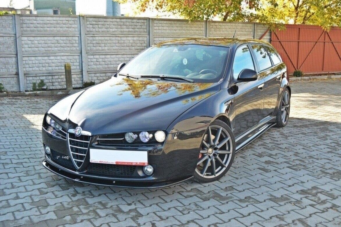 ALFA ROMEO 159 Frontspoiler V.2 Schwarz Glanz Maxton Design 