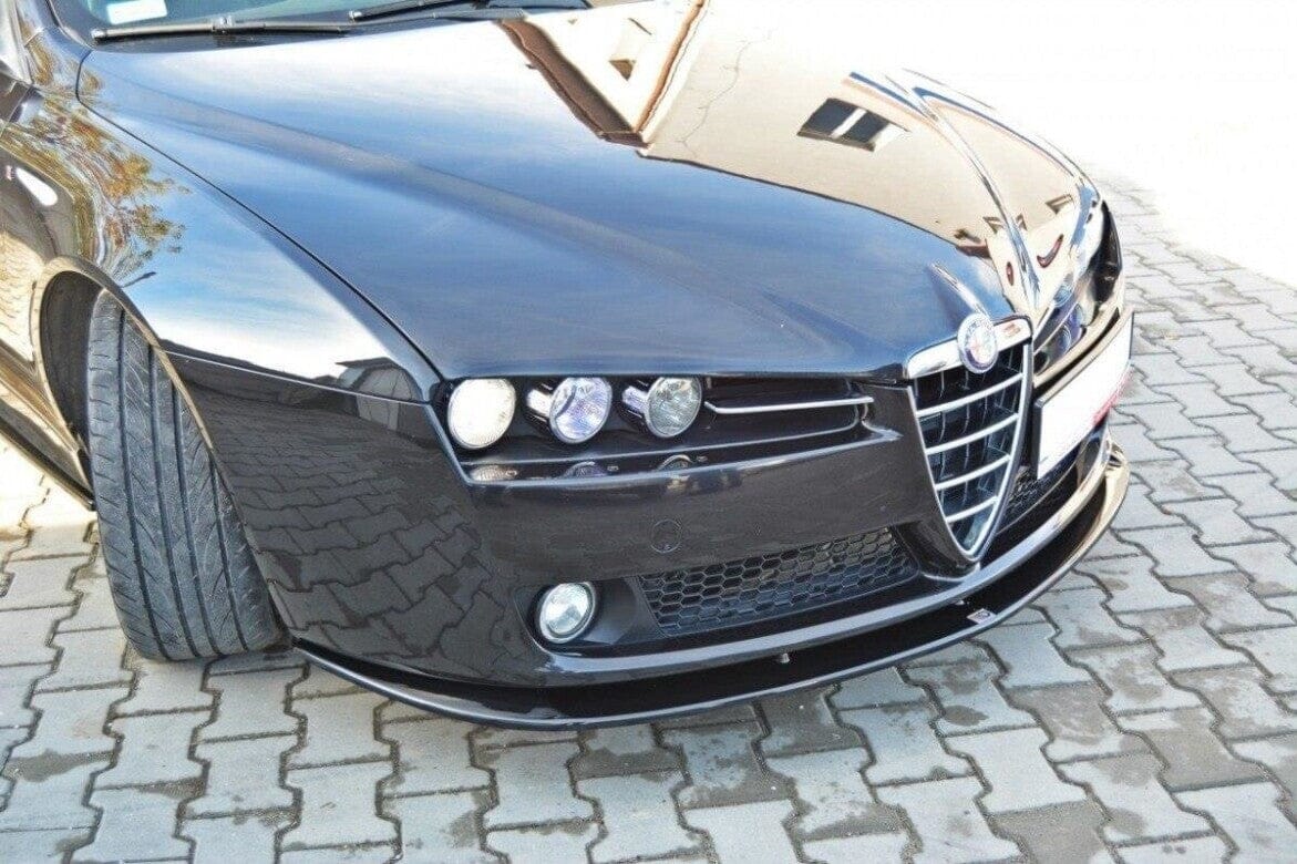 ALFA ROMEO 159 Frontspoiler V.2 Schwarz Glanz Maxton Design 