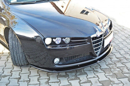 ALFA ROMEO 159 Frontspoiler V.2 Schwarz Glanz Maxton Design 