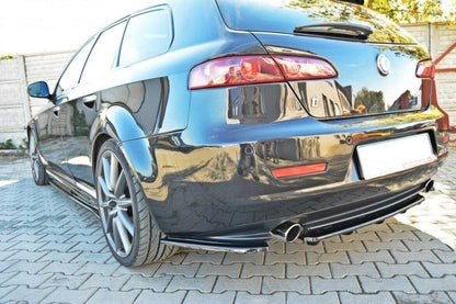 ALFA ROMEO 159 Heck Ansatz Flaps Schwarz Hochglanz Maxton Design 
