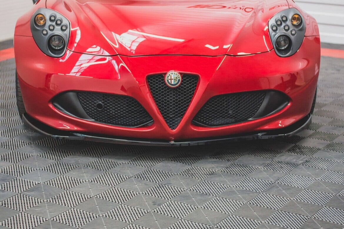 ALFA ROMEO 4C Frontspoiler Schwarz Glanz Maxton Design 