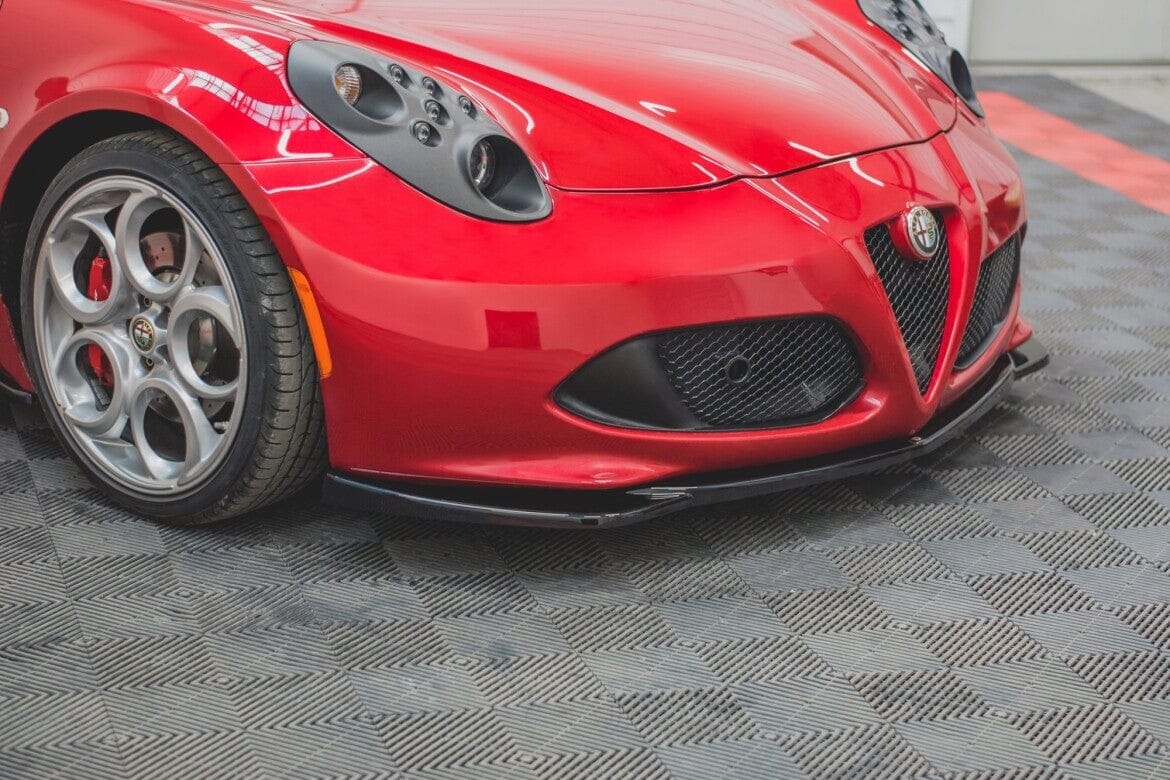 ALFA ROMEO 4C Frontspoiler Schwarz Glanz Maxton Design 