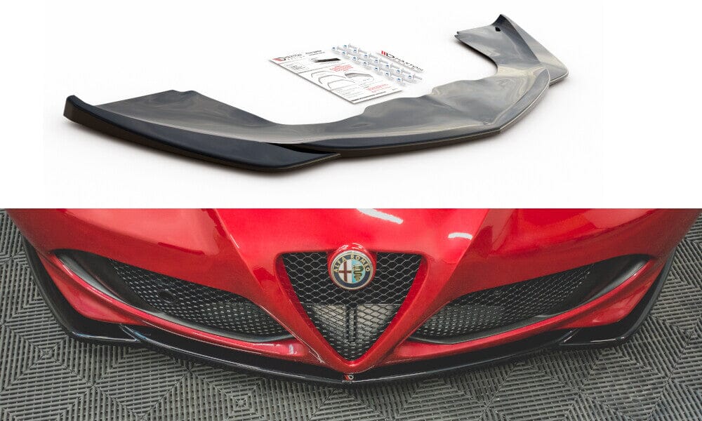 ALFA ROMEO 4C Frontspoiler Schwarz Glanz Maxton Design 