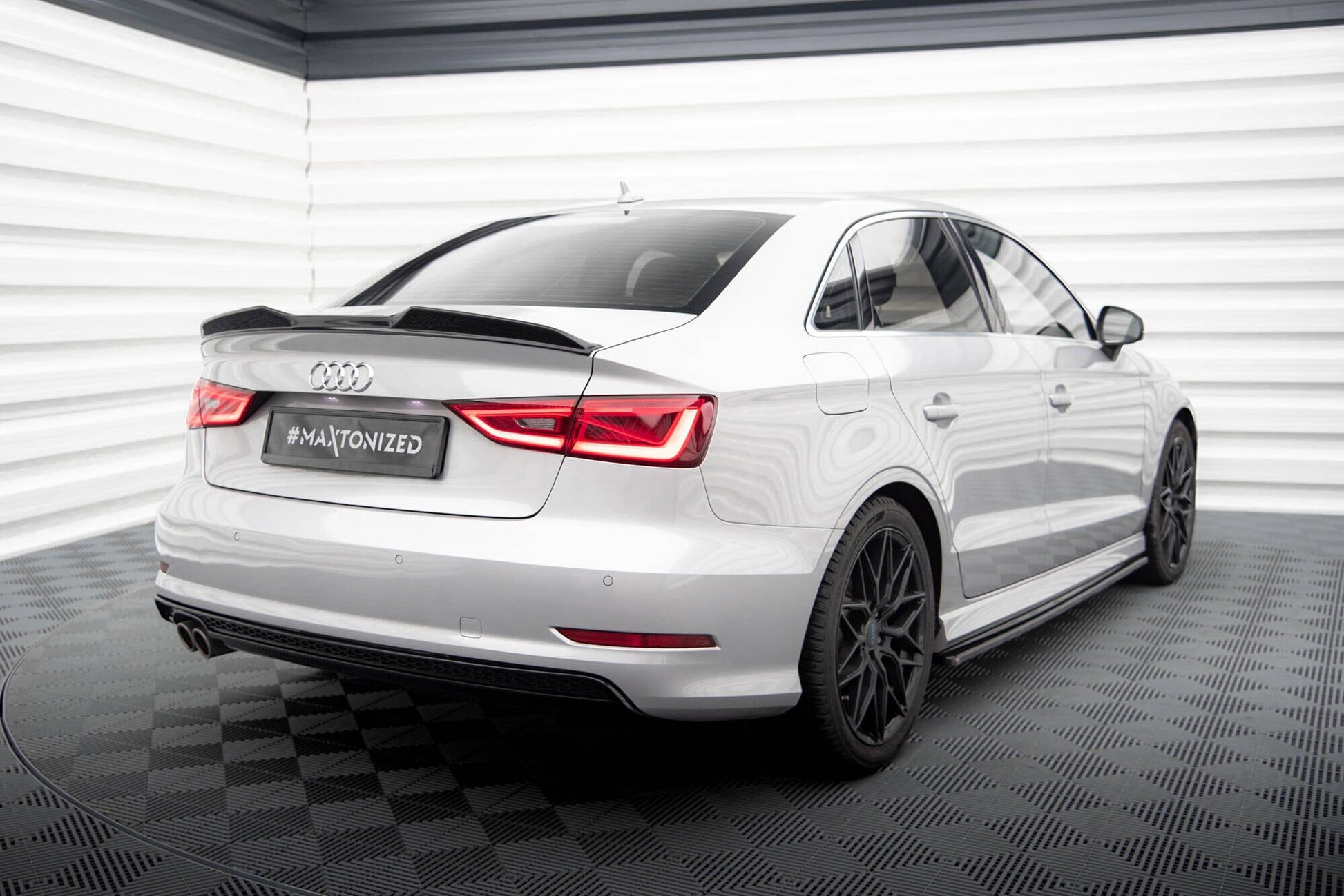 Audi A3 8V Facelift Limousine 3D Heck Spoiler Maxton Design 