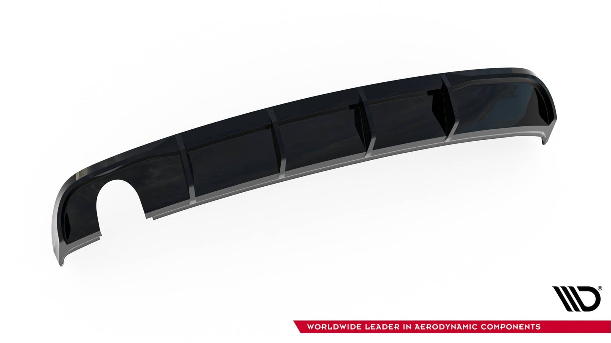 Audi A3 8V Facelift Limousine Diffusor (Einzelauspuff Links) Maxton Design 