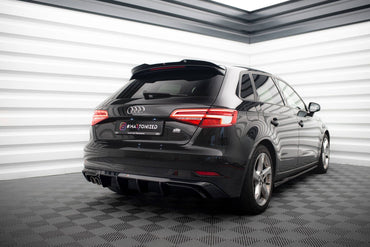 Audi A3 8V Facelift Sportback Diffusor (Doppelauspuff Links) Maxton Design 
