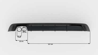 Audi A3 8V Facelift Sportback Diffusor (Doppelauspuff Links) Maxton Design 