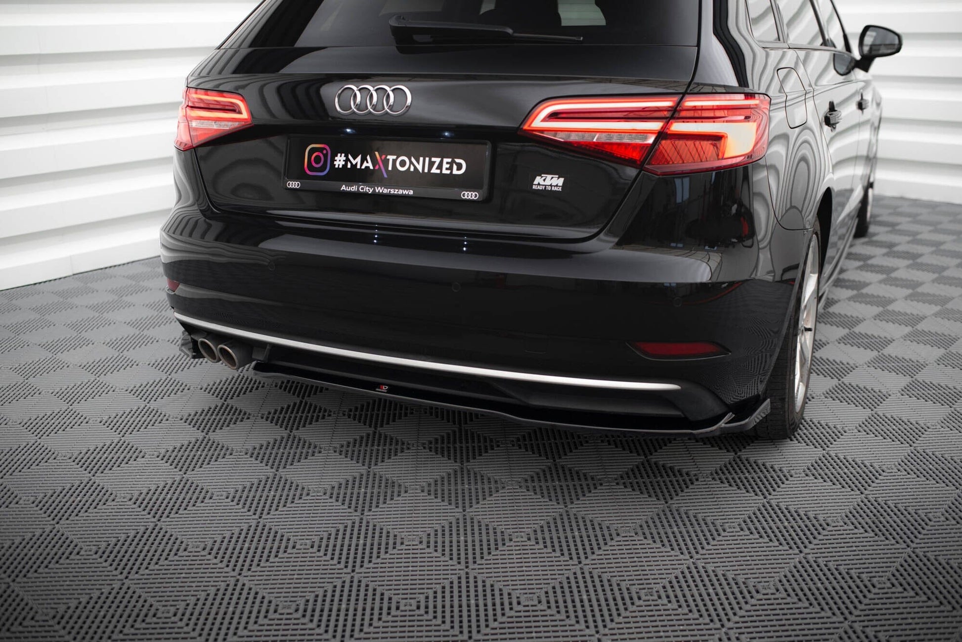 Audi A3 8V Facelift Sportback Heck Ansatz Flaps Maxton Design 