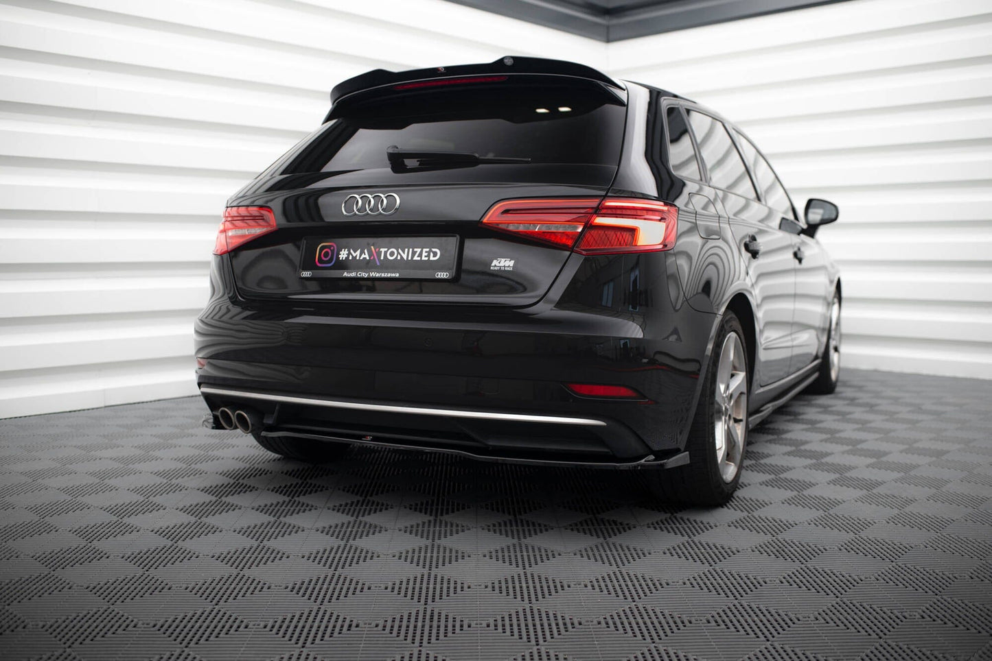 Audi A3 8V Facelift Sportback Heck Ansatz Flaps Maxton Design 
