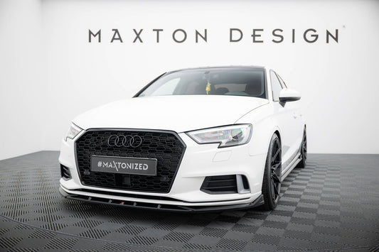 Audi A3 8V Limousine Facelift Frontspoiler - Frontlippe Maxton Design 