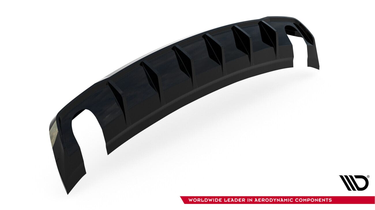 Audi A3 8V Limousine Vorfacelift Heck Diffusor Ansatz (Einzelauspuff links-Rechts) Maxton Design 