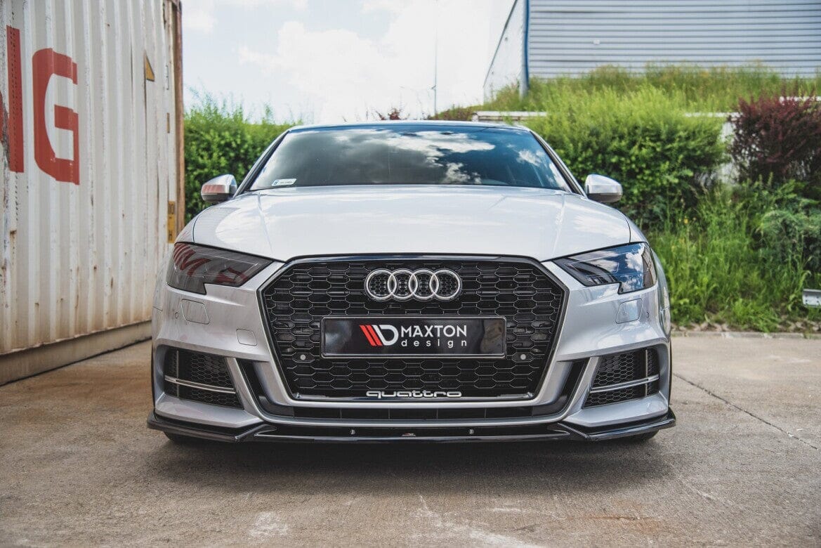 Audi A3 8V S-Line Facelift Limousine Frontspoiler - Frontlippe V.3 Maxton Design 