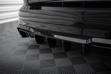 Audi A3 8V S-Line Sportback Facelift Diffusor (Doppelauspuff Links) Maxton Design 