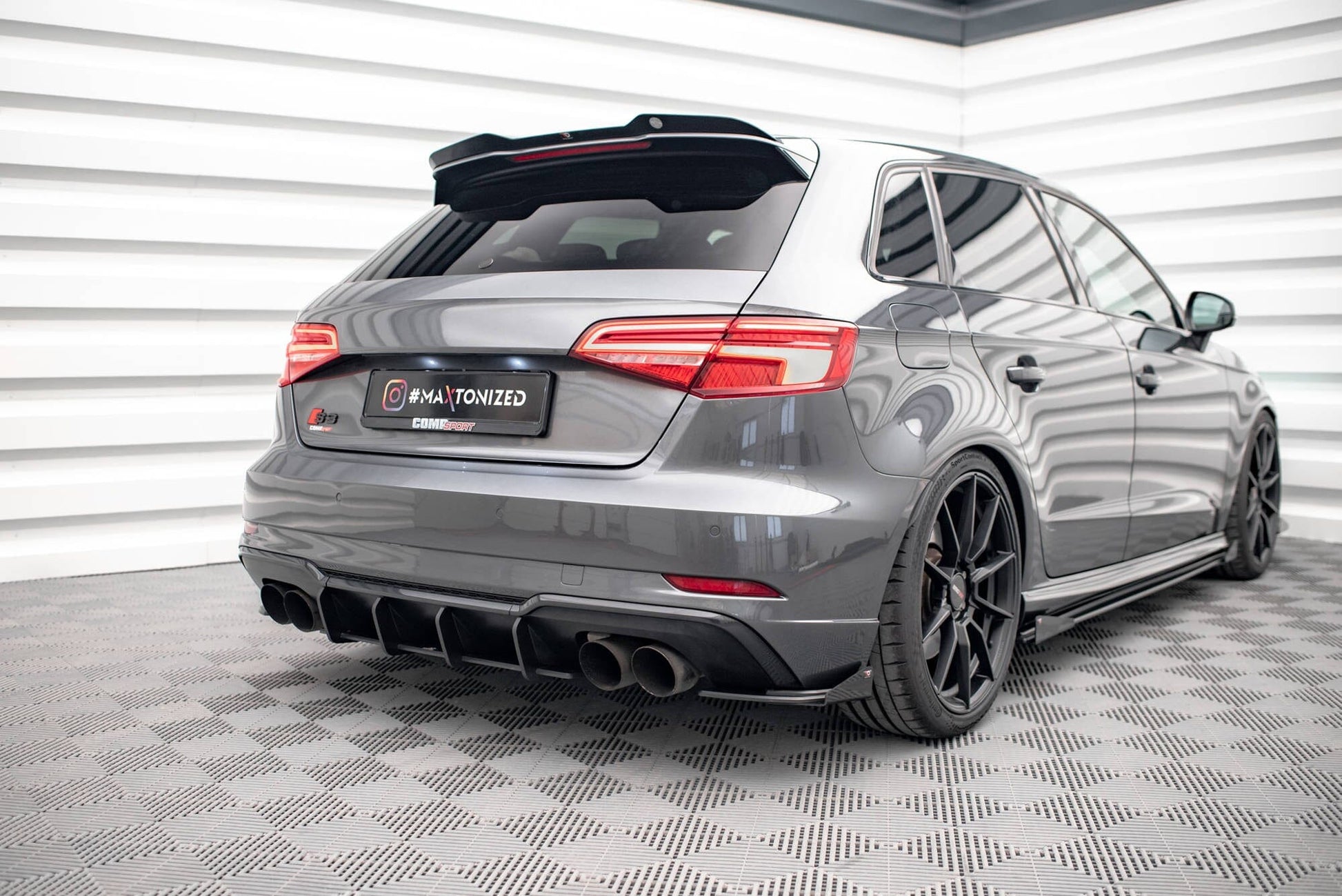 Audi A3 8V S-Line Sportback Heck Dach Spoiler Maxton Design 