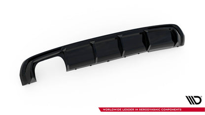 Audi A3 8V S-Line Sportback Vorfacelift Diffusor (Doppelauspuff Links) Maxton Design 