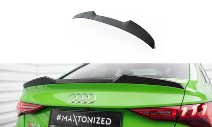 Audi A3 8Y Facelift Limousine Carbon Fiber Heck Spoiler Maxton Design 