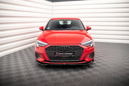 Audi A3 8Y Limousine Voracelift Frontspoiler - Frontlippe V.2 Maxton Design 