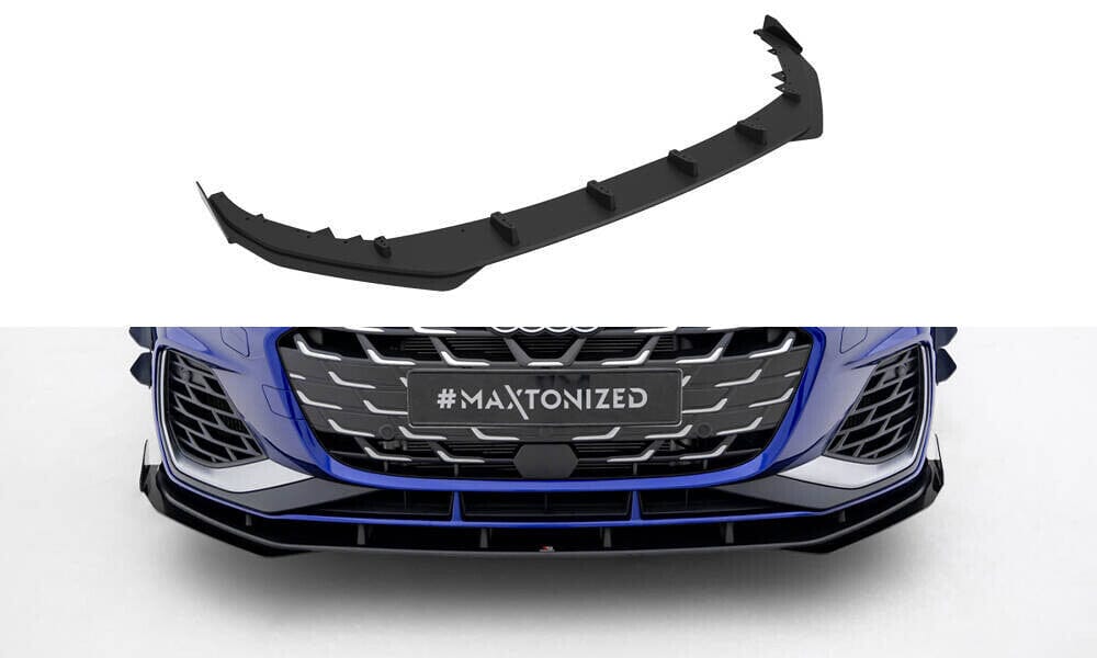Audi A3 8Y S-Line Facelift Limousine Street Pro Splitter + Flaps V.1 Maxton Design 