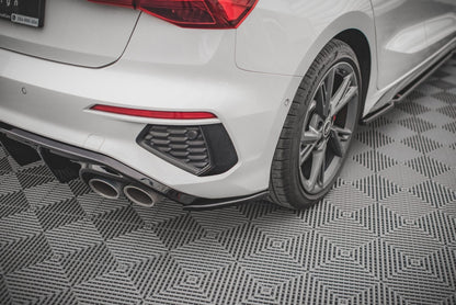 Audi A3 8Y S-Line Sportback Heck Ansatz Flaps V.2 Maxton Design 
