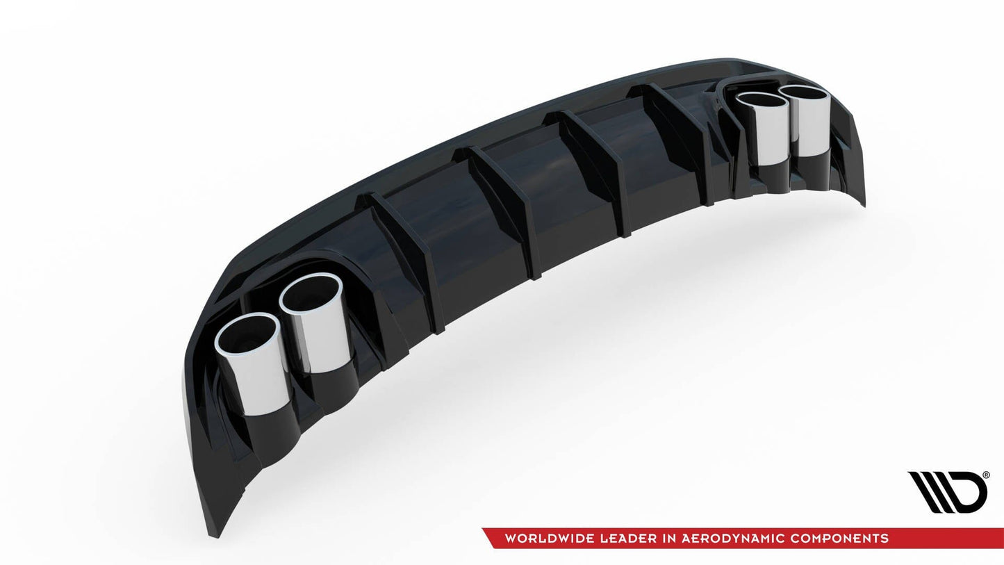 Audi A3 8Y S-Line Sportback Heck Diffusor & Endrohrblenden Chrom Maxton Design 