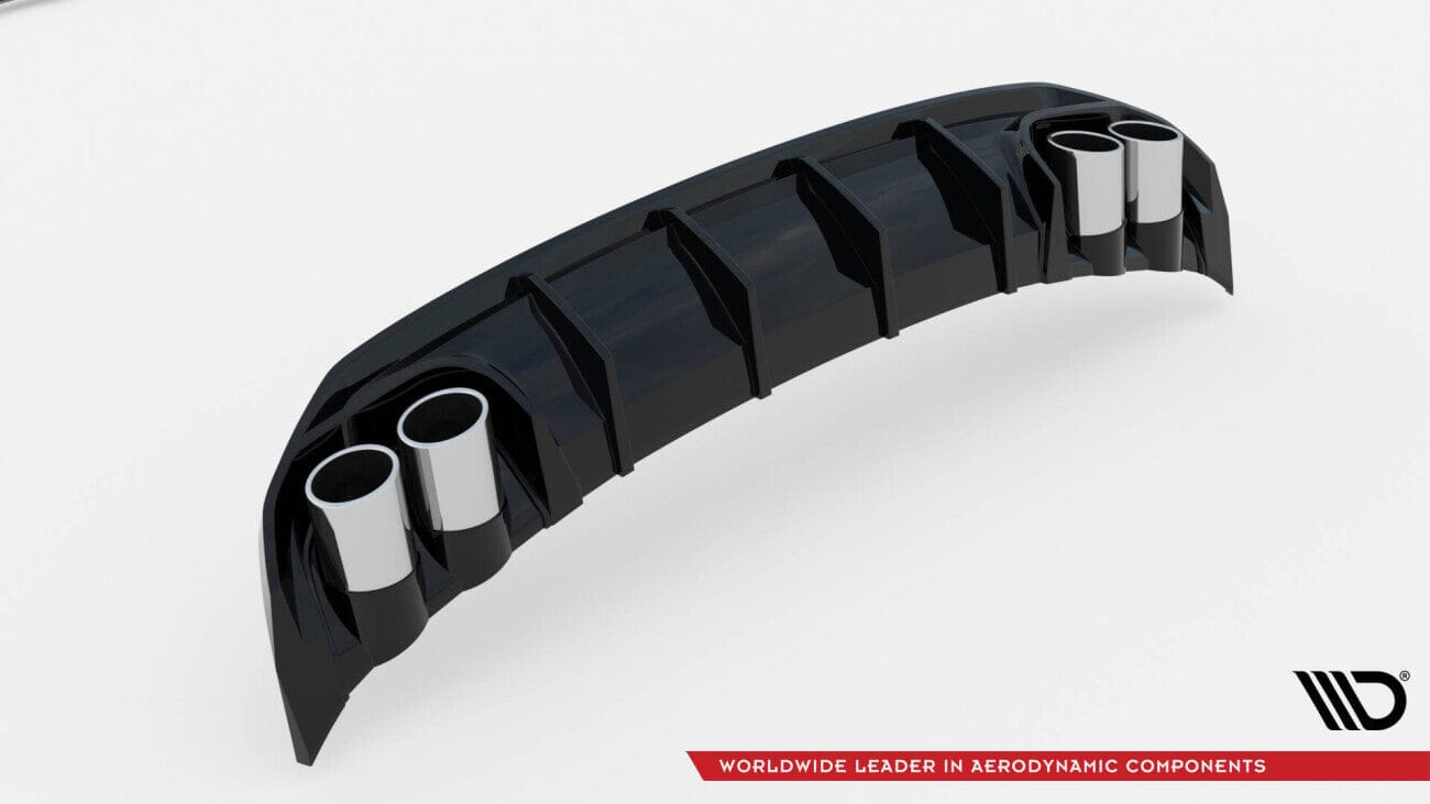 Audi A3 8Y S-Line Sportback Heck Diffusor & Endrohrblenden Chrom Maxton Design 