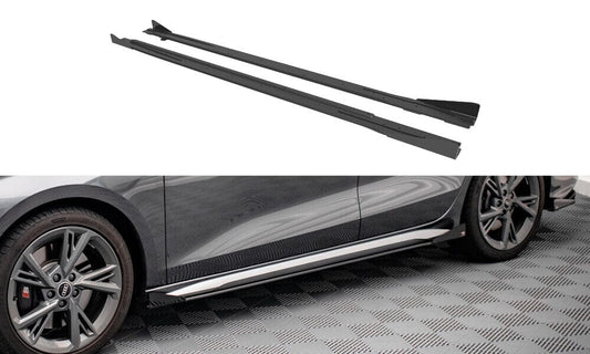 Audi A3 8Y S-Line Sportback Street Pro Seitenschweller - Flaps V.1 Maxton Design 
