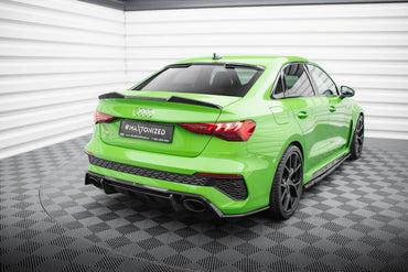 Audi A3 8Y Vorfacelift Limousine Carbon Fiber Heck Spoiler Maxton Design 
