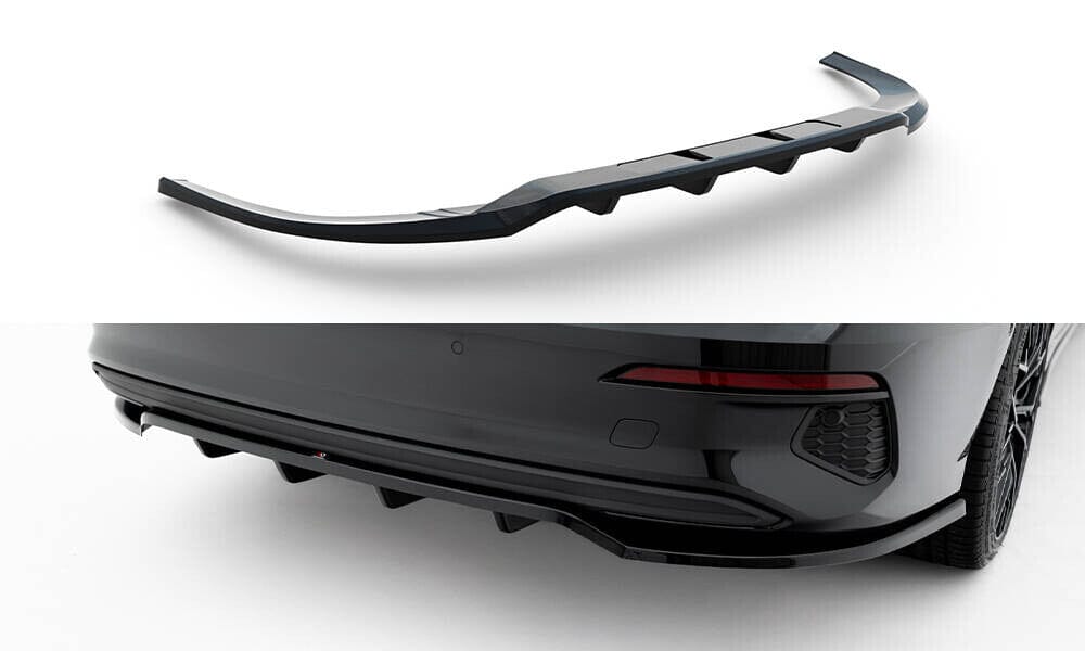 Audi A3 8Y Vorfacelift Limousine Heck Diffusor Cup Ansatz DTM Look Maxton Design 