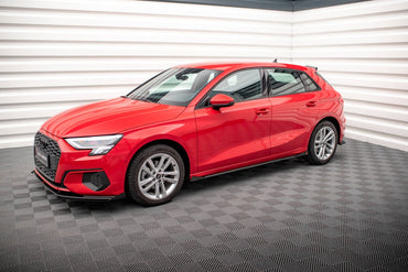 Audi A3 8Y Vorfacelift Limousine Seitenschweller + Flaps Maxton Design 