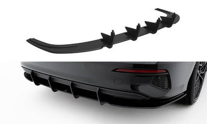 Audi A3 8Y Vorfacelift Limousine Street Pro Heckschürze Heck Ansatz Diffusor Rot Maxton Design 