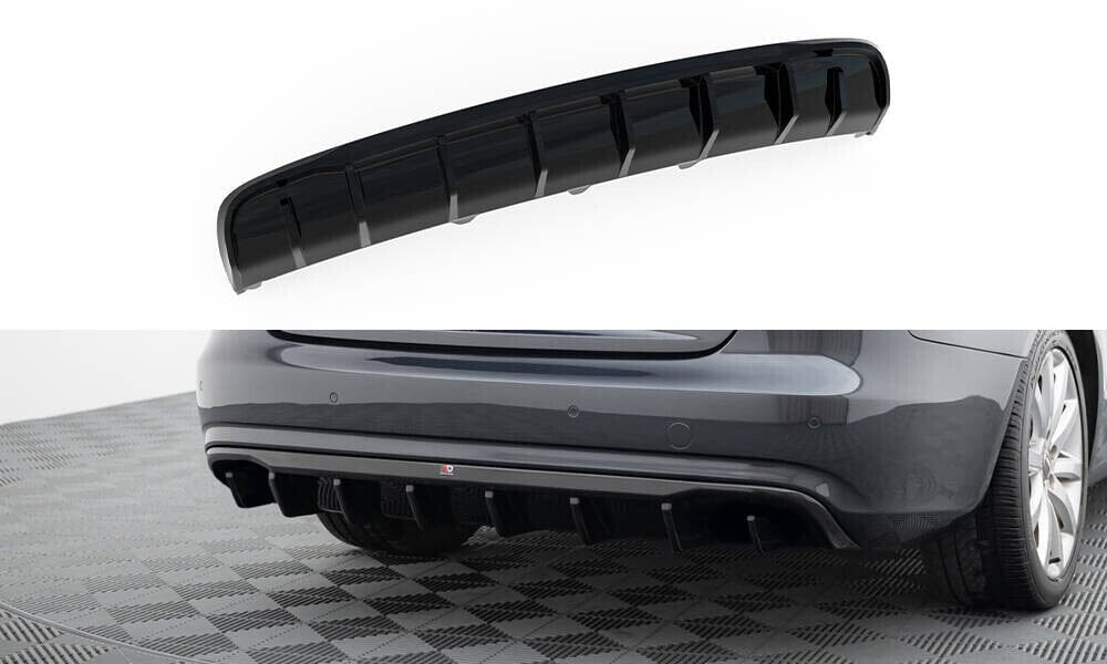 Audi A4 B8 Facelift Limousine Heck Diffusor (Version ohne Auspuff) Maxton Design 