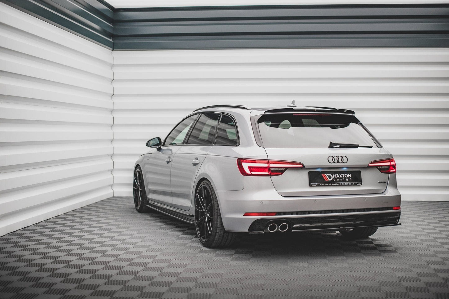 Audi A4 B9 Avant S-Line Heck Dach Spoiler V.2 Maxton Design 
