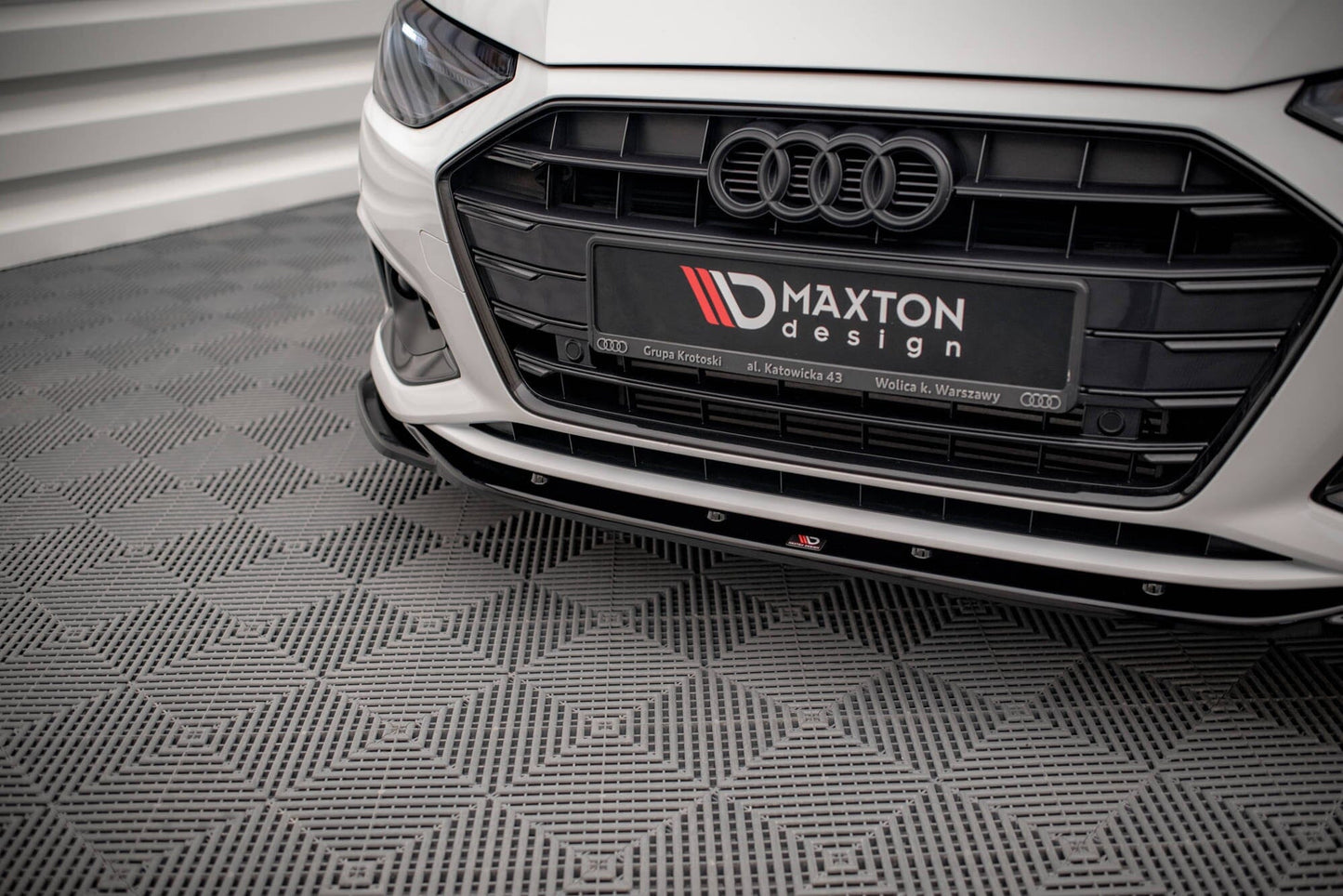 Audi A4 B9 Facelift Avant Frontspoiler - Frontlippe V.2 Maxton Design 